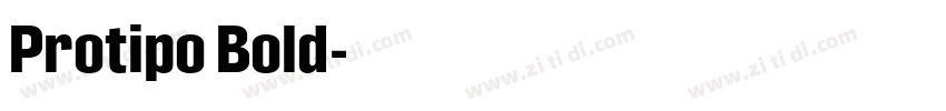 Protipo Bold字体转换